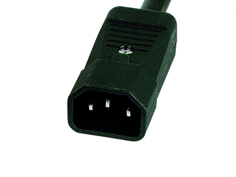 Lanview POWER STRIP 19 - 6 WAY - FULL ALUMINIUM WITH C14 UPS PORT power distribution unit (PDU) Black