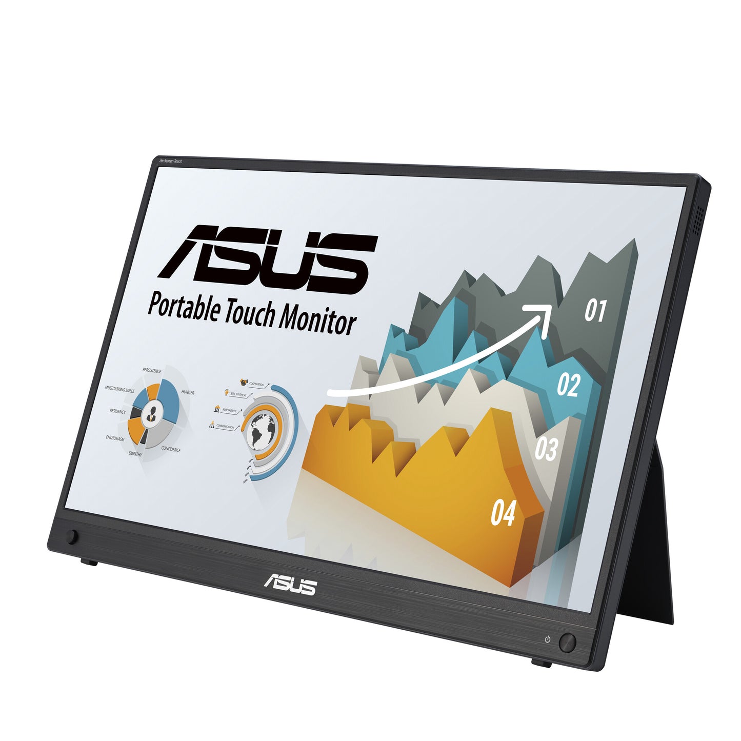 ASUS ZenScreen MB16AHT computer monitor 39.6 cm (15.6") 1920 x 1080 pixels Full HD Touchscreen Black