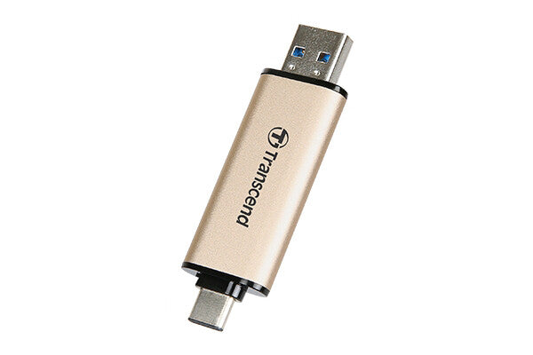 Transcend JetFlash 930C USB flash drive 256 GB USB Type-A / USB Type-C 3.2 Gen 1 (3.1 Gen 1) Gold