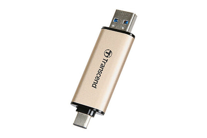 Transcend JetFlash 930C USB flash drive 256 GB USB Type-A / USB Type-C 3.2 Gen 1 (3.1 Gen 1) Gold