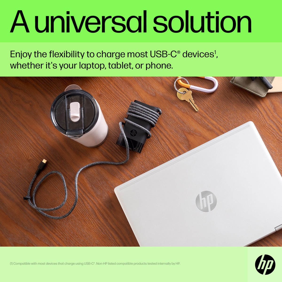 HP USB-C 65W Laptop Charger