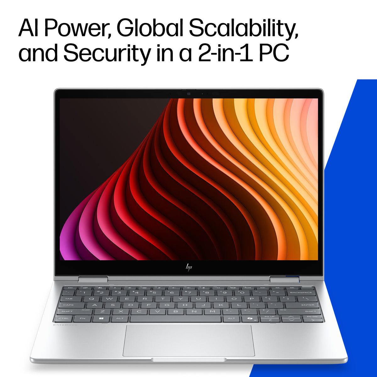HP EliteBook 8 Flip G2i 13 inch Notebook Next Gen AI PC Copilot+ PC Intel Core Ultra 7 Laptop 33.8 cm (13.3") Touchscreen WUXGA 16 GB LPDDR5x-SDRAM 512 GB SSD Wi-Fi 7 (802.11be) Windows 11 Pro Silver
