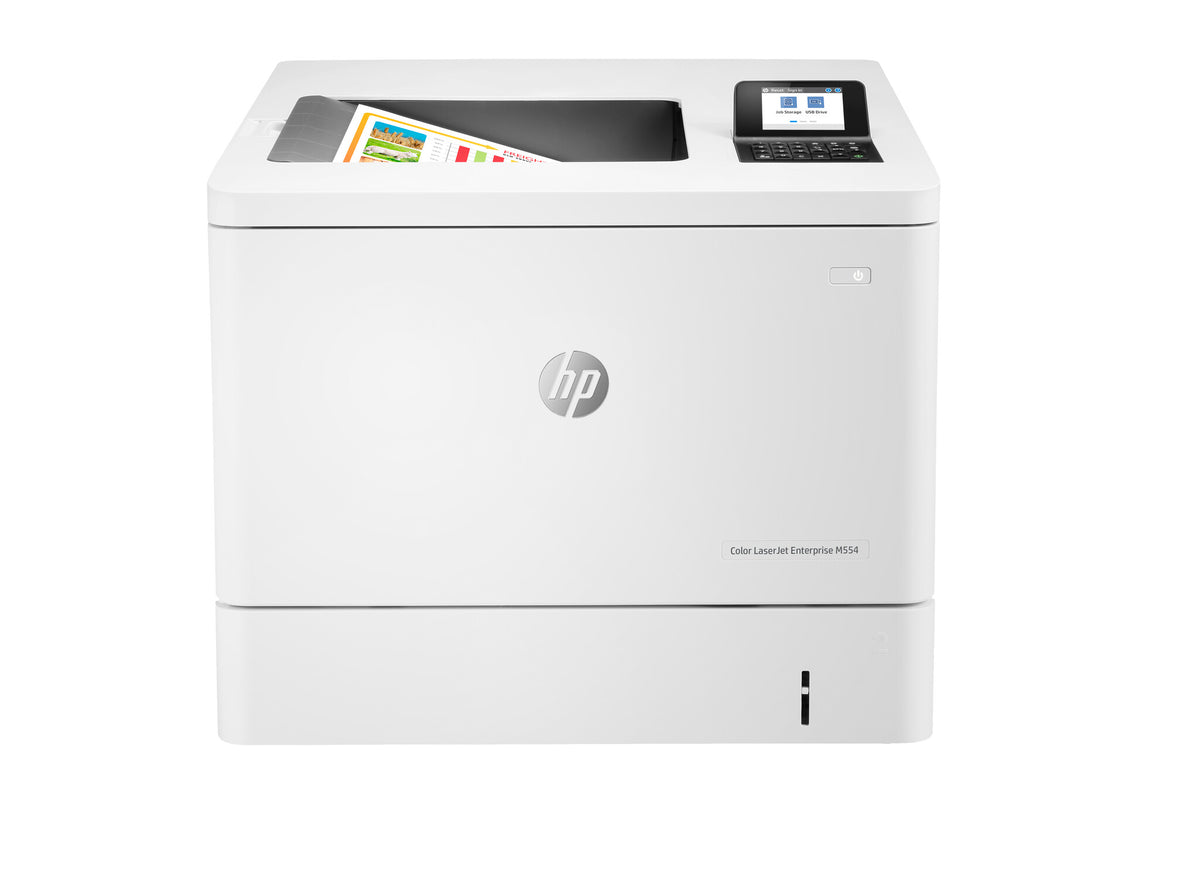 HP Color LaserJet Enterprise LaserJet Enterprise M554dn Color Printer, Ethernet Only; Duplex