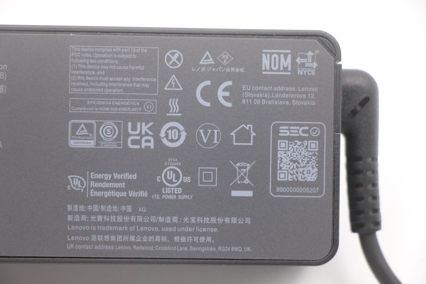 Lenovo 5A10W86253 power adapter/inverter Indoor 65 W Black