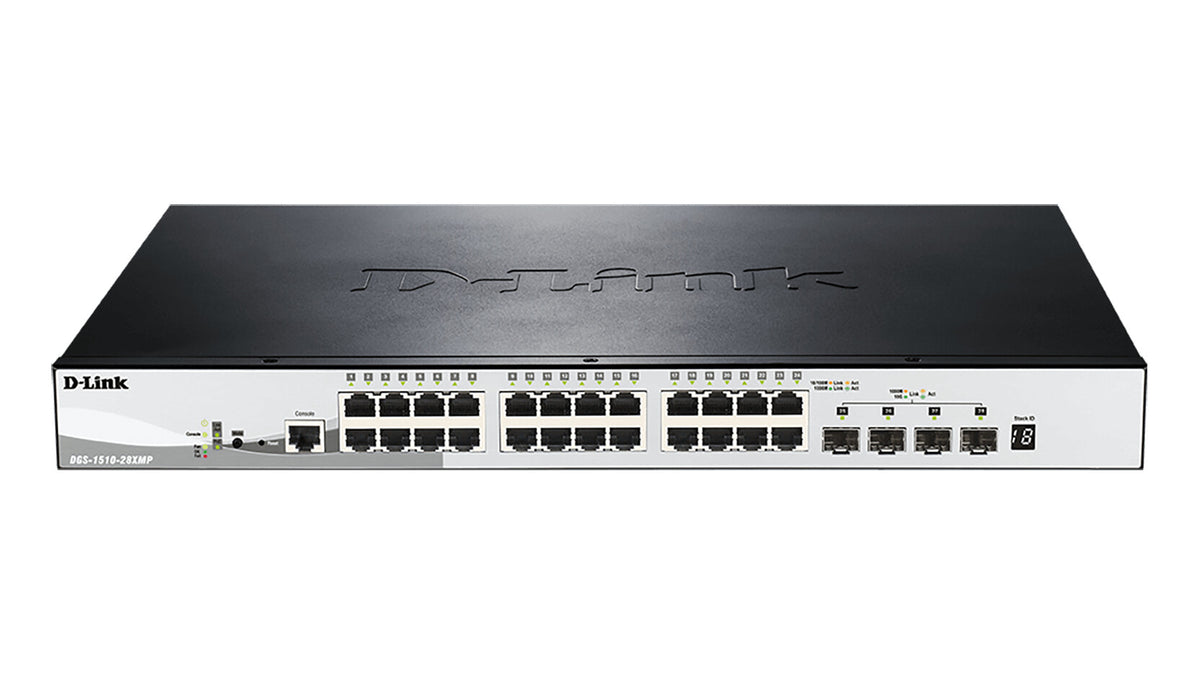 D-Link 28-Port Gigabit Stackable POE Smart Managed Switch including 4 x 10G SFP+
