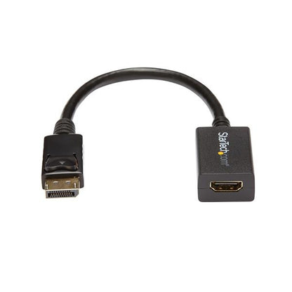 StarTech.com DisplayPort to HDMI Adapter - DP 1.2 to HDMI Video Converter 1080p - DP to HDMI Monitor/TV/Display Cable Adapter Dongle - Passive DP to HDMI Adapter - Latching DP Connector