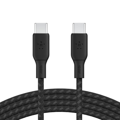 Belkin CAB014bt3MBK USB cable USB 2.0 3 m USB C 0.48 Gbit/s 100 W Black