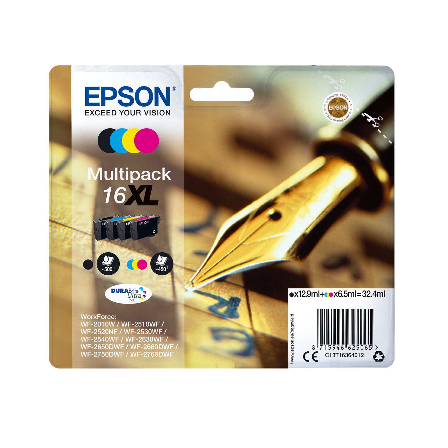 Epson Pen and crossword Multipack 4-colours 16XL DURABrite Ultra Ink