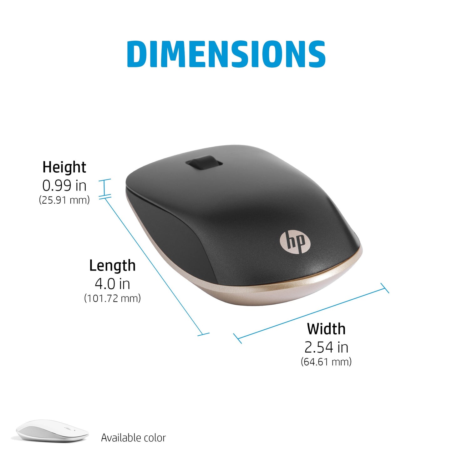 HP 410 Slim Silver Bluetooth Mouse