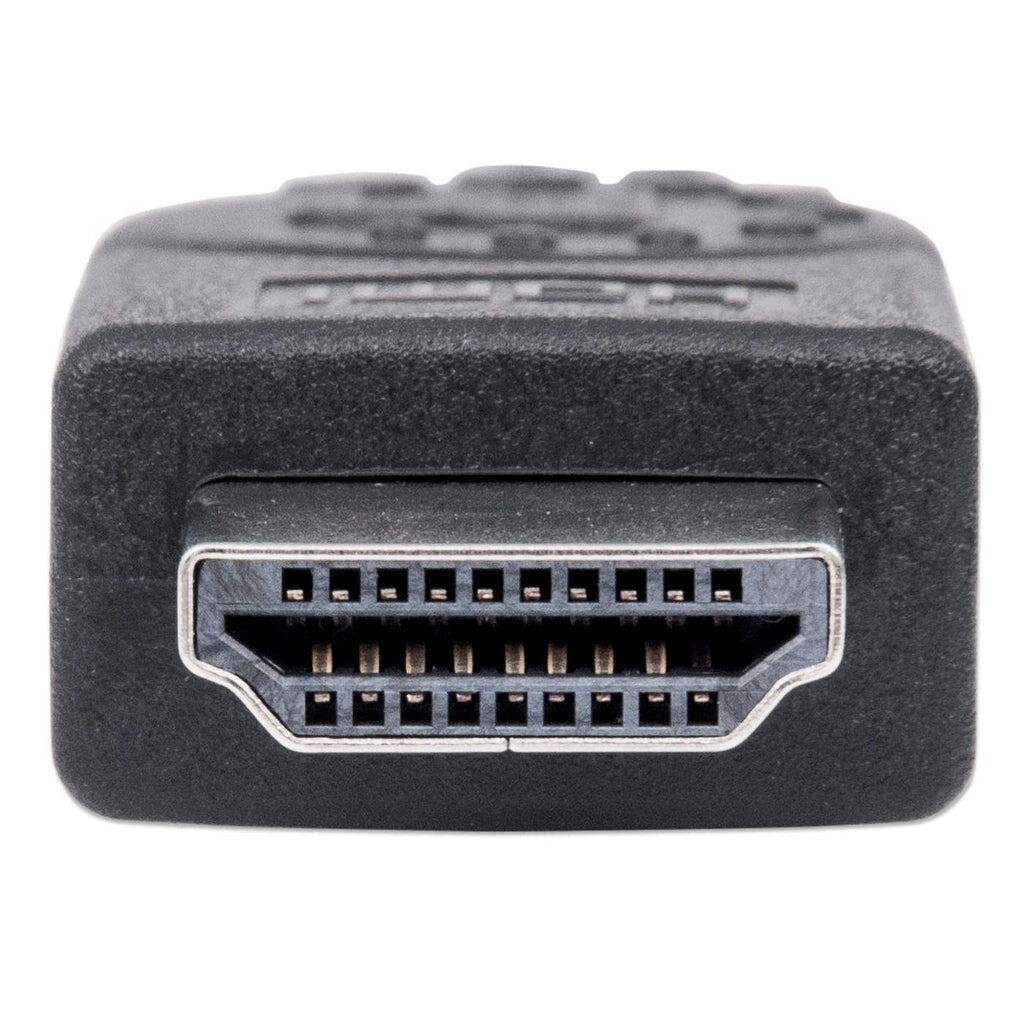 Manhattan HDMI 4K@30Hz Cable with Ethernet, 5m, Suitable for ALL 1080p/HD and majority of 4K uses (check your system 4K specification to be sure), Male to Male, Black, Ultra HD 4k x 2k, Lifetime Warranty, High Speed, Equivalent to HDMIMM15HS (except 40cm