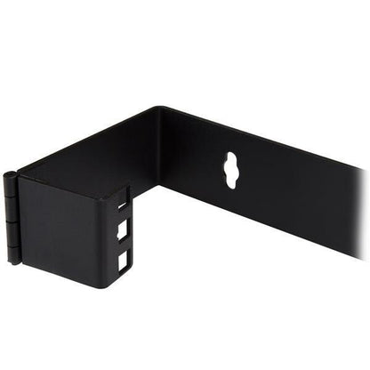 StarTech.com 1U Hinged Wall Mount Patch Panel Bracket - 6 inch Deep - 19" Patch Panel Swing Rack for Shallow Network Equipment- 17lbs