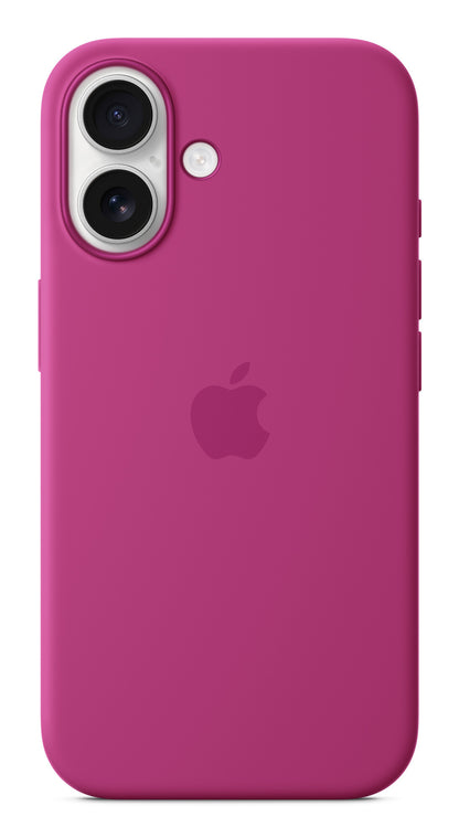 Apple iPhone 16 Silicone Case with MagSafe - Fuchsia