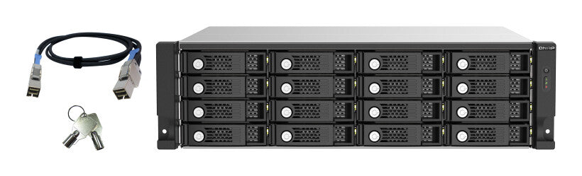 QNAP TL-R1620Sep-RP HDD enclosure Black, Grey 2.5/3.5"