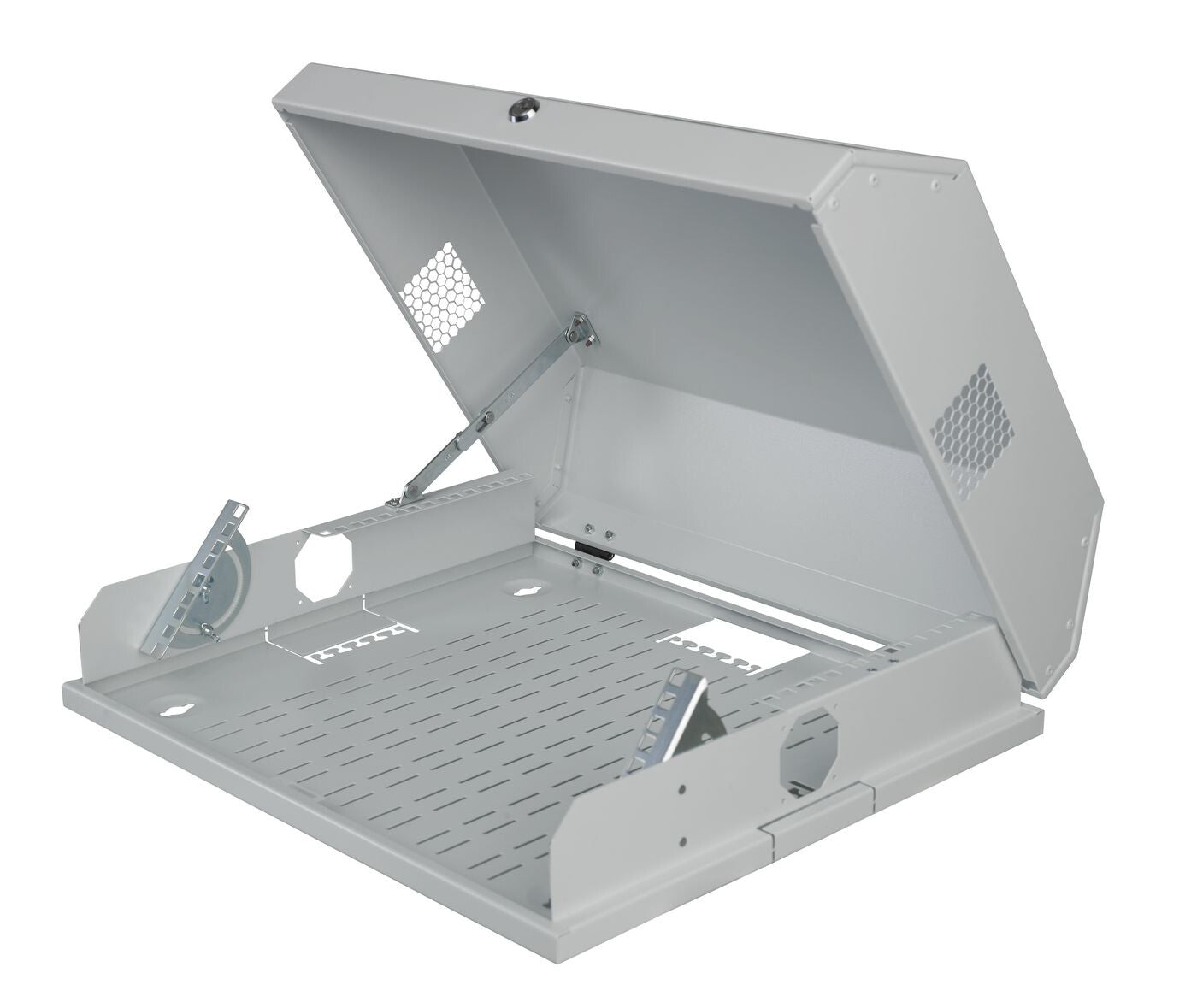 Lanview RWSLMWH rack cabinet 8U Wall mounted rack White