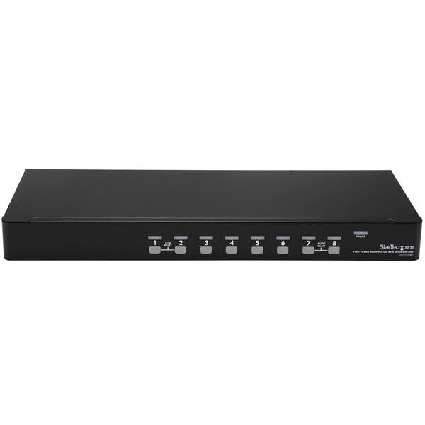 StarTech.com 8 Port 1U Rackmount USB KVM Switch Kit with OSD and Cables