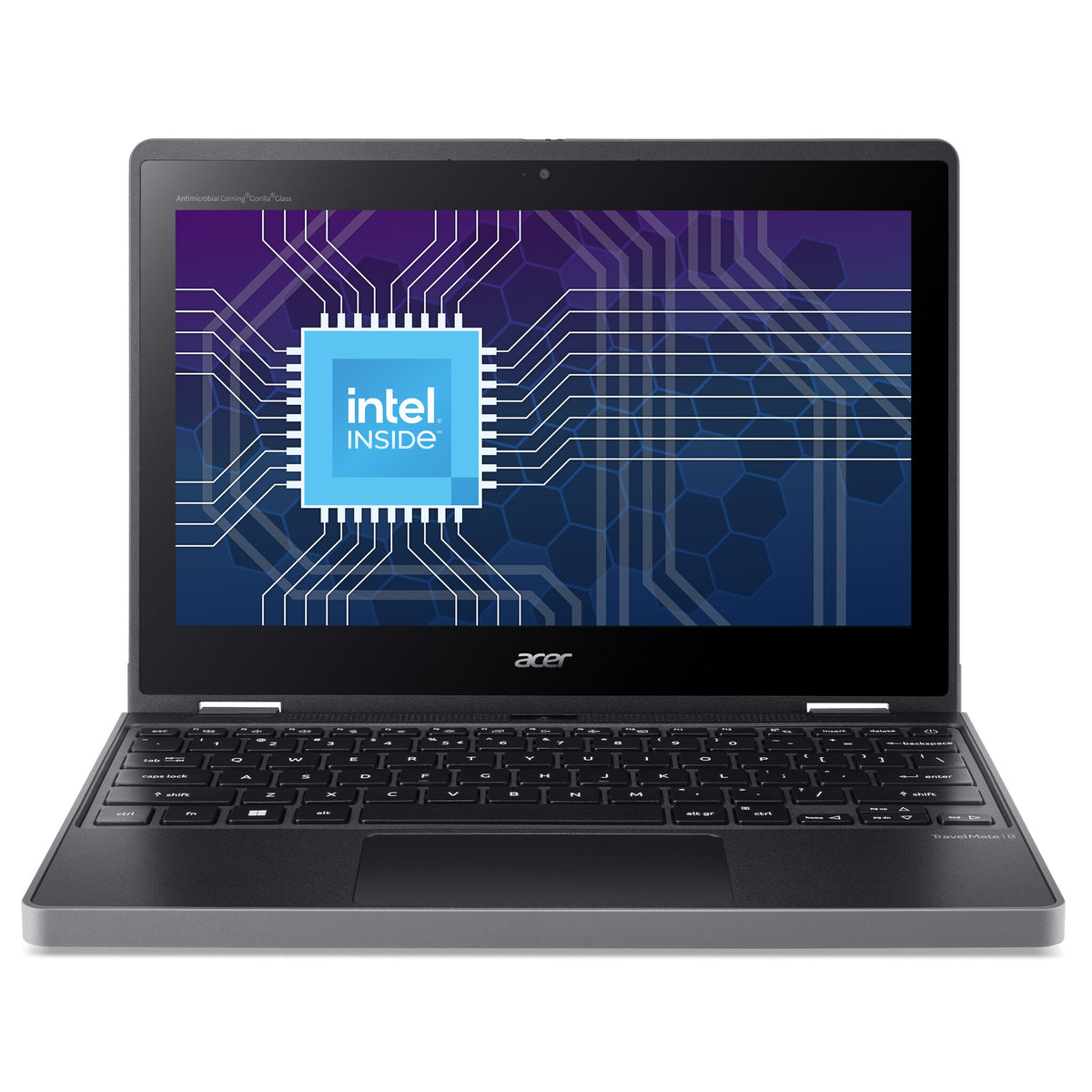 Acer TravelMate Spin B3 B3 Spin 11 convertible laptop (TMB311RN-33) - Intel N100, 8GB RAM, 128GB SSD, 11.6" HD touchscreen, Windows 11 Pro Education