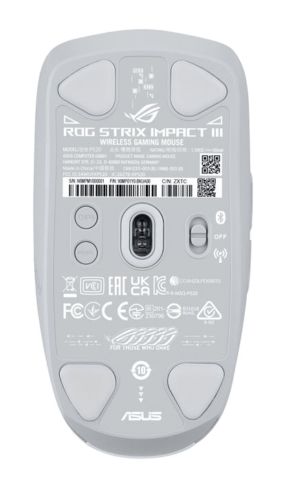 ASUS ROG Strix Impact III Wireless mouse Gaming Ambidextrous RF Wireless + Bluetooth Optical 36000 DPI