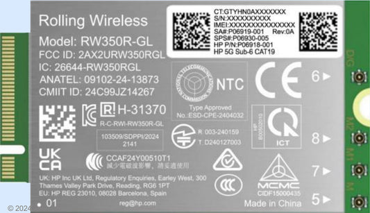 HP 5G Sub-6 WWAN interface card