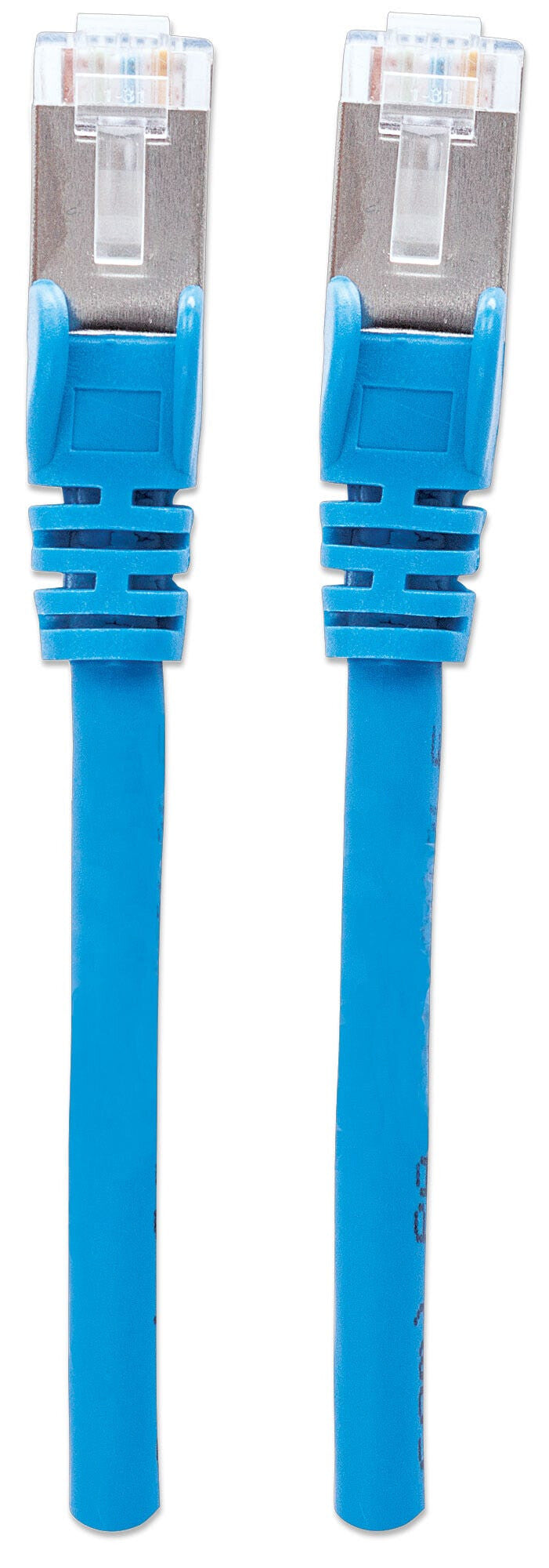 Intellinet Network Patch Cable, Cat6A, 2m, Blue, Copper, S/FTP, LSOH / LSZH, PVC, RJ45, Gold Plated Contacts, Snagless, Booted, Lifetime Warranty