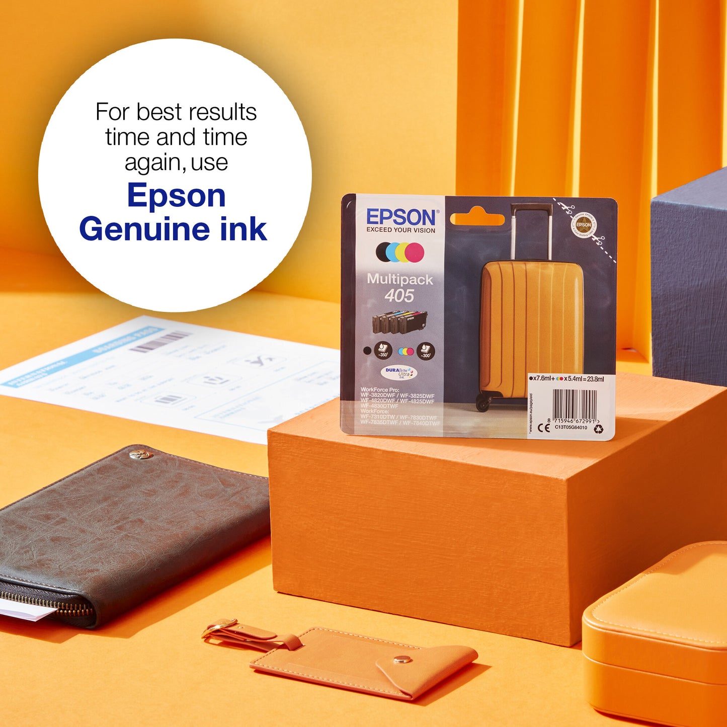 Epson Singlepack Cyan 405 DURABrite Ultra Ink