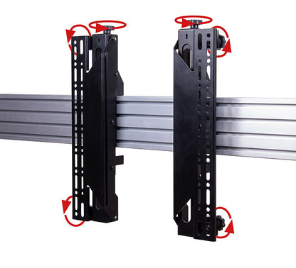 B-Tech SYSTEM X - VESA 400 Flat Screen Interface Arms with Micro-Adjustment for BT8390 (Pair)