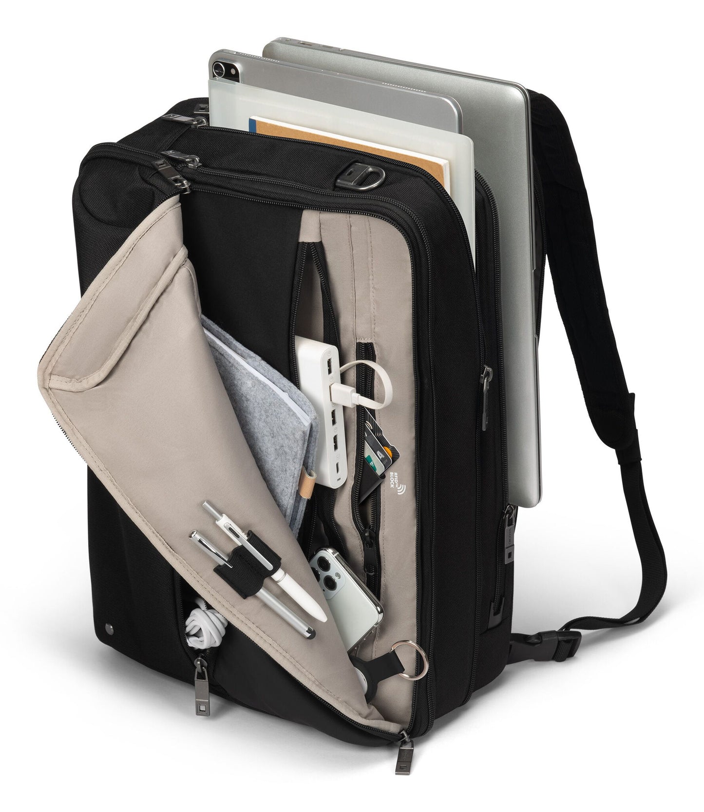 DICOTA D32167-RPET laptop case 40.6 cm (16") Briefcase Black