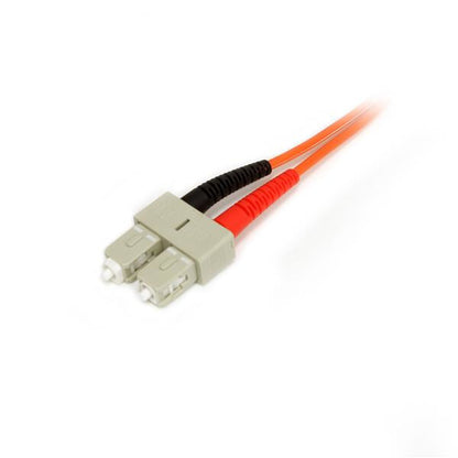 StarTech.com 2m Fiber Optic Cable - Multimode Duplex 50/125 - LSZH Fiber Jumper Cord - LC/SC