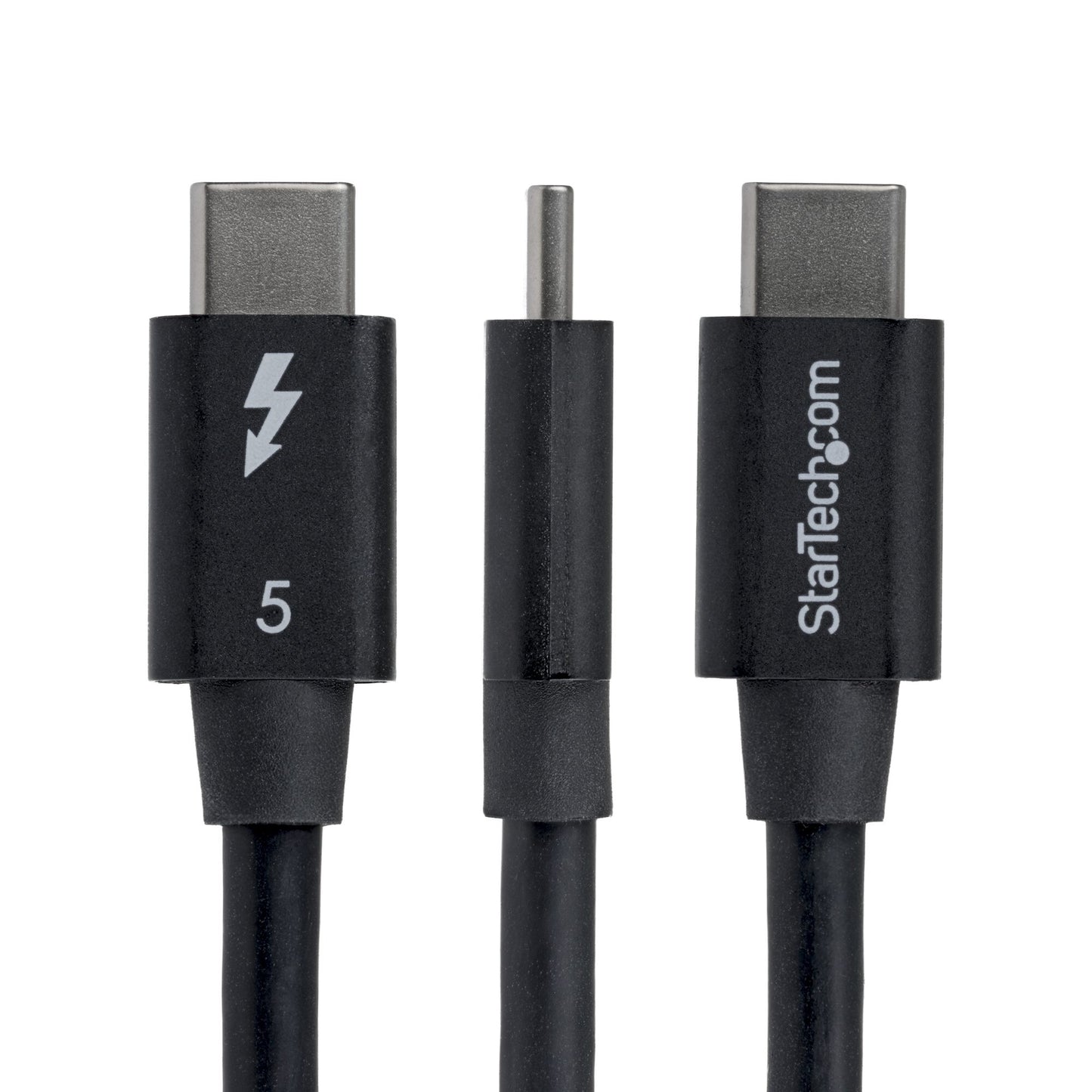StarTech.com 2.6ft (80cm) Right Angle Thunderbolt 5 Cable, 80Gbps/Up to 120Gbps, 240W PD, 8K 60Hz, Certified Thunderbolt Cable, Compatible w/Thunderbolt 4/USB4/USB-C
