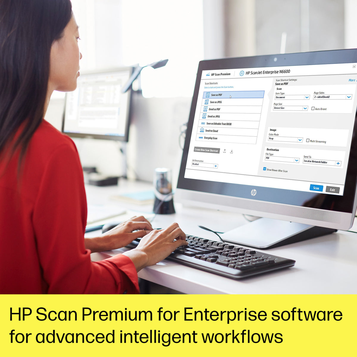 HP ScanJet Enterprise Flow N6600 fnw1 Flatbed scanner 1200 x 1200 DPI A4 White