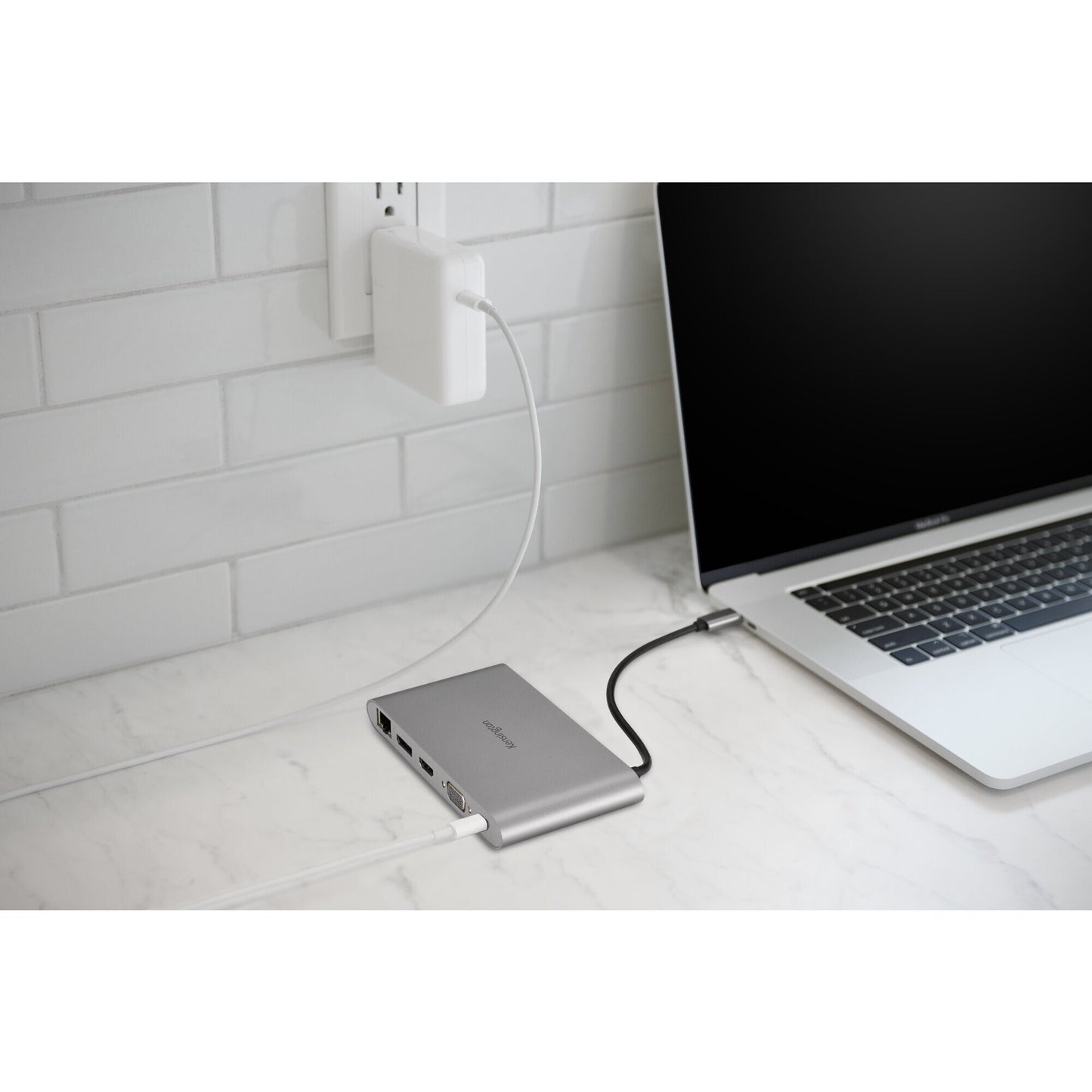 Kensington UH1440P USB-C 5Gbps Dual Video Driverless Mobile Dock – 85W Pass-Through Power – DP/HDMI/VGA