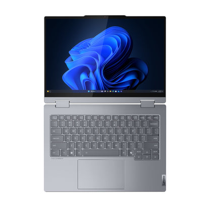 Lenovo ThinkBook 14 2-in-1 G5 IAU Intel Core Ultra 7 255U Hybrid (2-in-1) 35.6 cm (14") Touchscreen WUXGA 16 GB DDR5-SDRAM 512 GB SSD Wi-Fi 6E (802.11ax) Windows 11 Pro UK English Grey