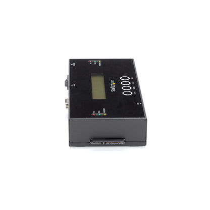 StarTech.com 1:1 Standalone Hard Drive Duplicator and Eraser, SAS and SATA HDD/SSD Cloner/Copier, Hard Drive Duplicator and Sanitizer, LCD Display, TAA Compliant