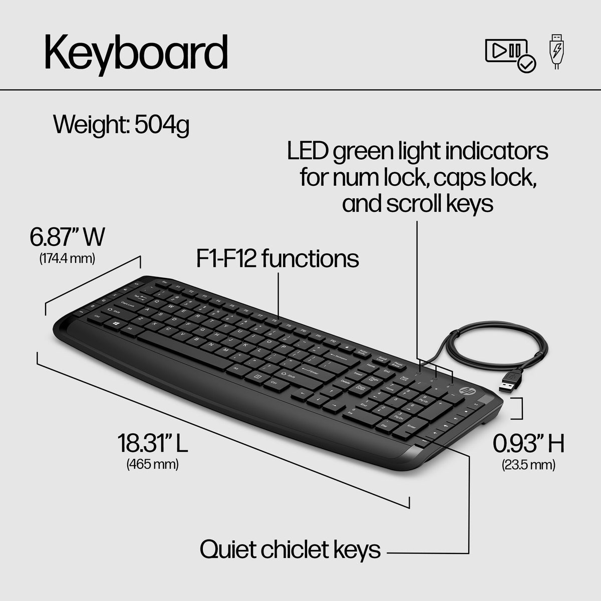 HP Pavilion Keyboard and Mouse 200