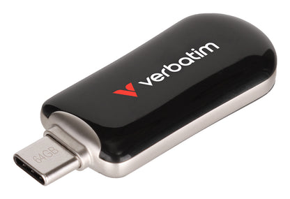 Verbatim Plectra USB-C Flash Drive Black 64GB