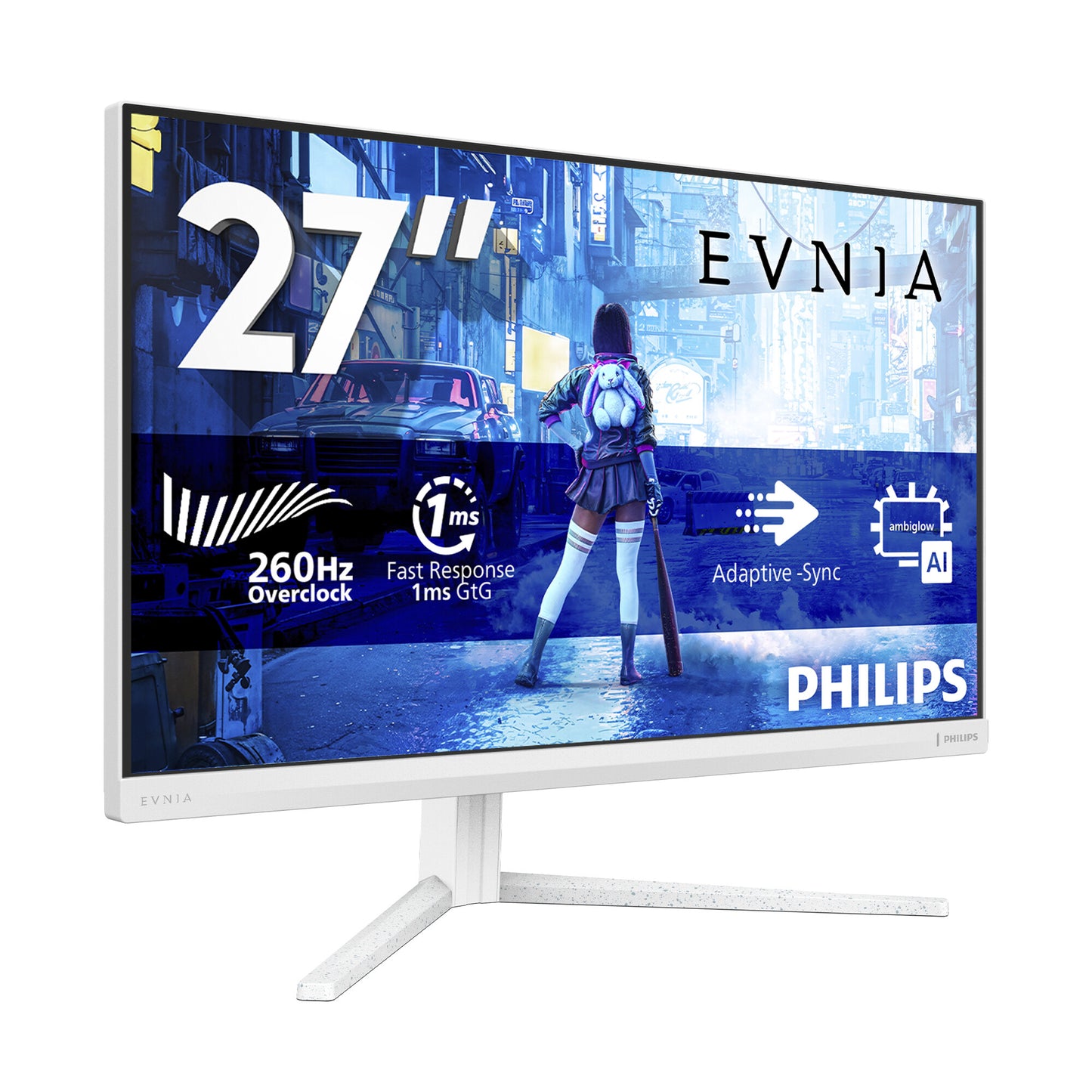 Philips Evnia 5000 27M2N5201P/00 computer monitor 68.6 cm (27") 1920 x 1080 pixels Full HD LCD White