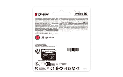 Kingston Technology 256GB micSDXC Canvas Select Plus Gen3 150R A1 Single Pack w/o ADP