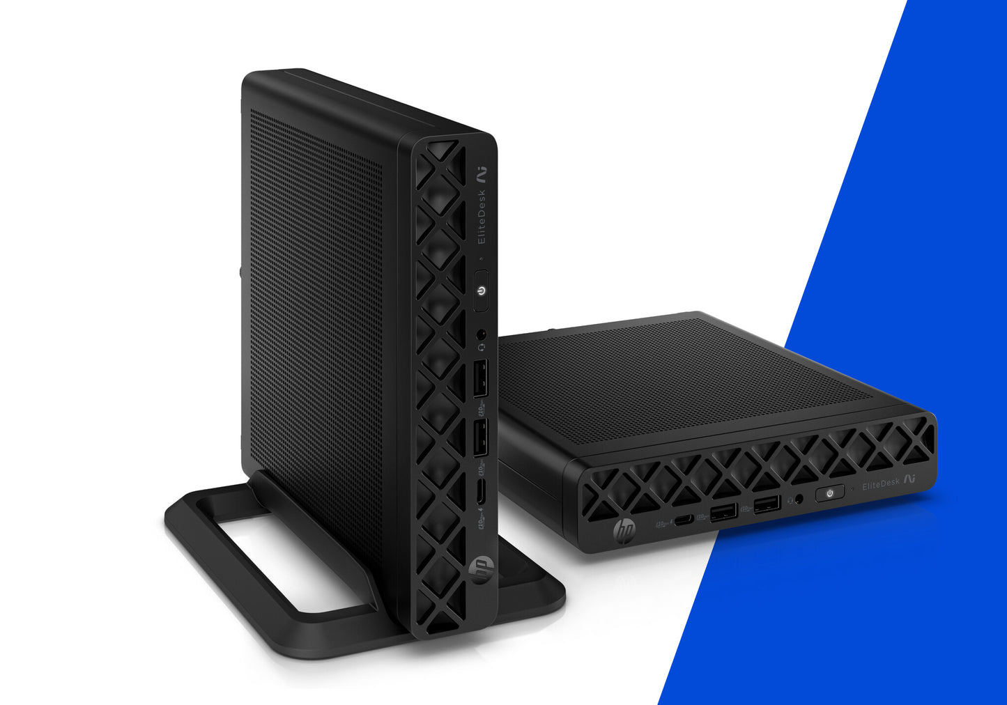 HP E22VBEA PC/workstation Copilot+ PC 445 16 GB DDR5-SDRAM 512 GB SSD Windows 11 Pro Mini PC AI PC