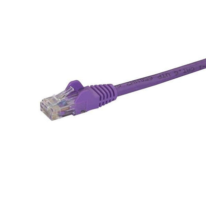 StarTech.com 2m CAT6 Ethernet Cable - Purple CAT 6 Gigabit Ethernet Wire -250MHz 100W PoE RJ45 UTP Network/Patch Cord Snagless w/Strain Relief Individually Tested