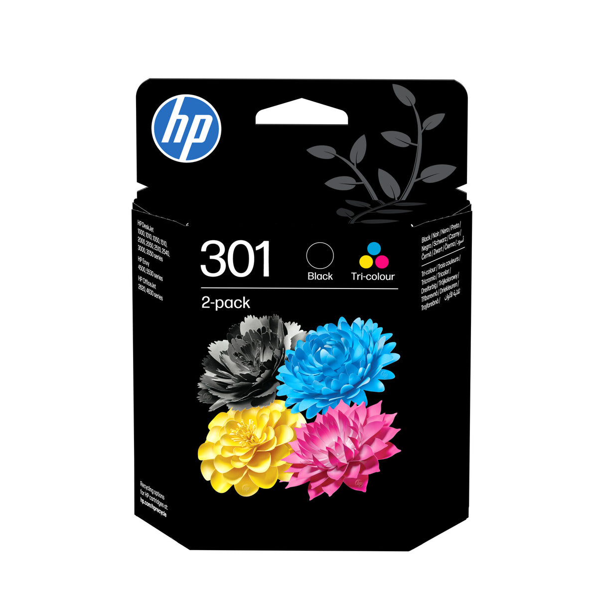 HP 301 2-pack Black/Tri-color Original Ink Cartridges