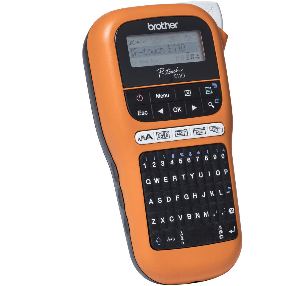 Brother PT-E110 label printer Thermal transfer 180 x 180 DPI 20 mm/sec HGe/TZe QWERTY