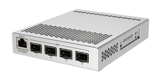 Mikrotik CRS305-1G-4S+IN network switch, Managed, 1-port, Power over Ethernet (PoE), white