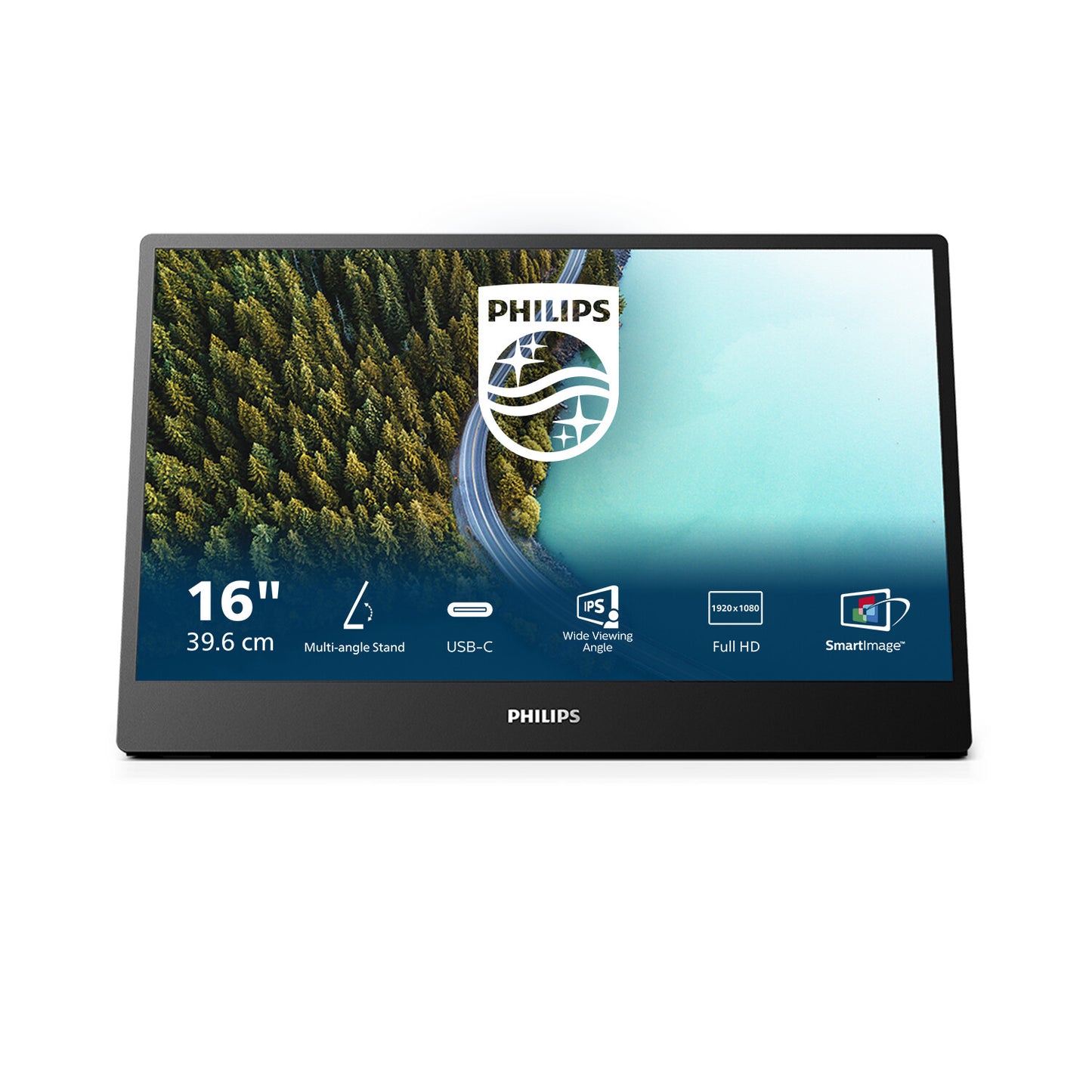 Philips 3000 series 16B1P3302/00 LED display 39.6 cm (15.6") 1920 x 1080 pixels Full HD Black