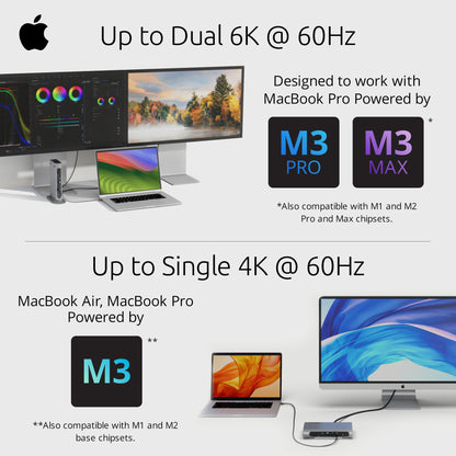 Kensington AD4010T4 Thunderbolt 4 and USB4 Quad Video Docking Station - 98W PD - DP/HDMI - Windows/macOS
