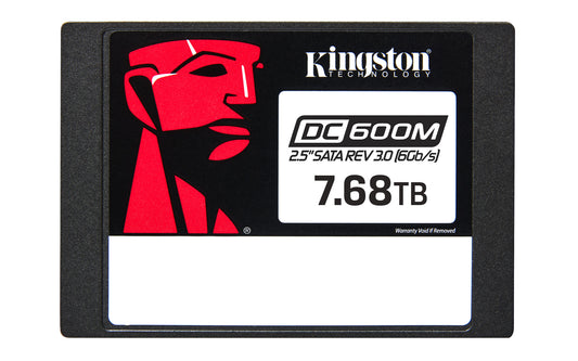 Kingston Technology 7680G DC600M (Mixed-Use) 2.5-inch Enterprise SATA SSD, 7.68TB, Serial ATA III, 3D TLC NAND