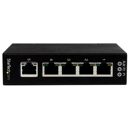 StarTech.com 5 Port Unmanaged Industrial Gigabit Ethernet Switch - DIN Rail / Wall-Mountable