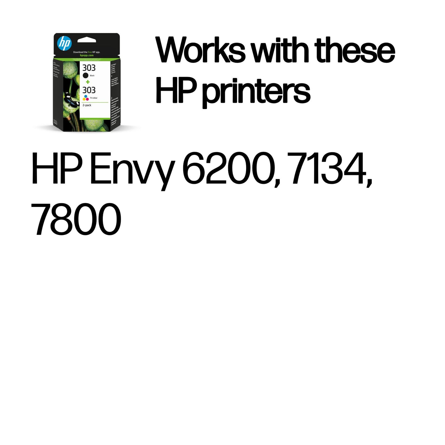 HP 303 2-pack Black/Tri-color Original Ink Cartridges