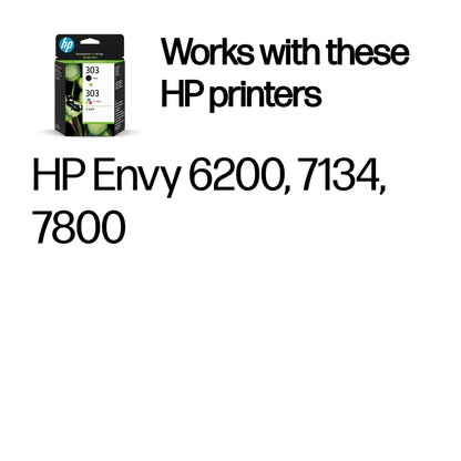HP 303 2-pack Black/Tri-color Original Ink Cartridges