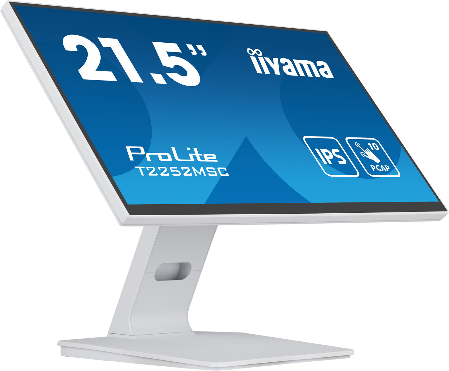 iiyama ProLite T2252MSC-W2 computer monitor 54.6 cm (21.5") 1920 x 1080 pixels Full HD LCD Touchscreen Table White