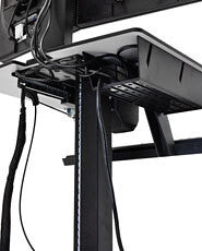 Ergotron WorkFit-C, Dual Sit-Stand Black, Grey Flat panel Multimedia cart