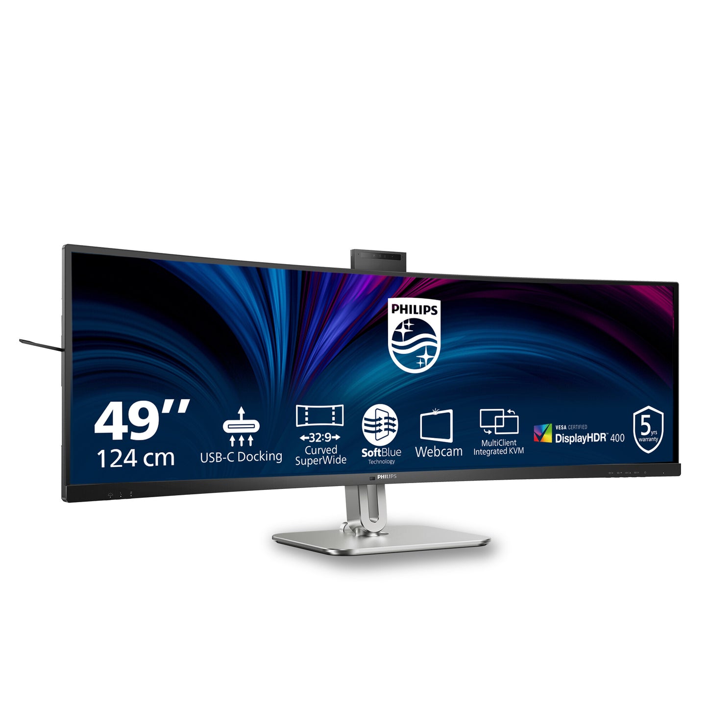 Philips 49B2U6900CH/00 computer monitor 124 cm (48.8") 5120 x 1440 pixels Dual QHD LCD Black